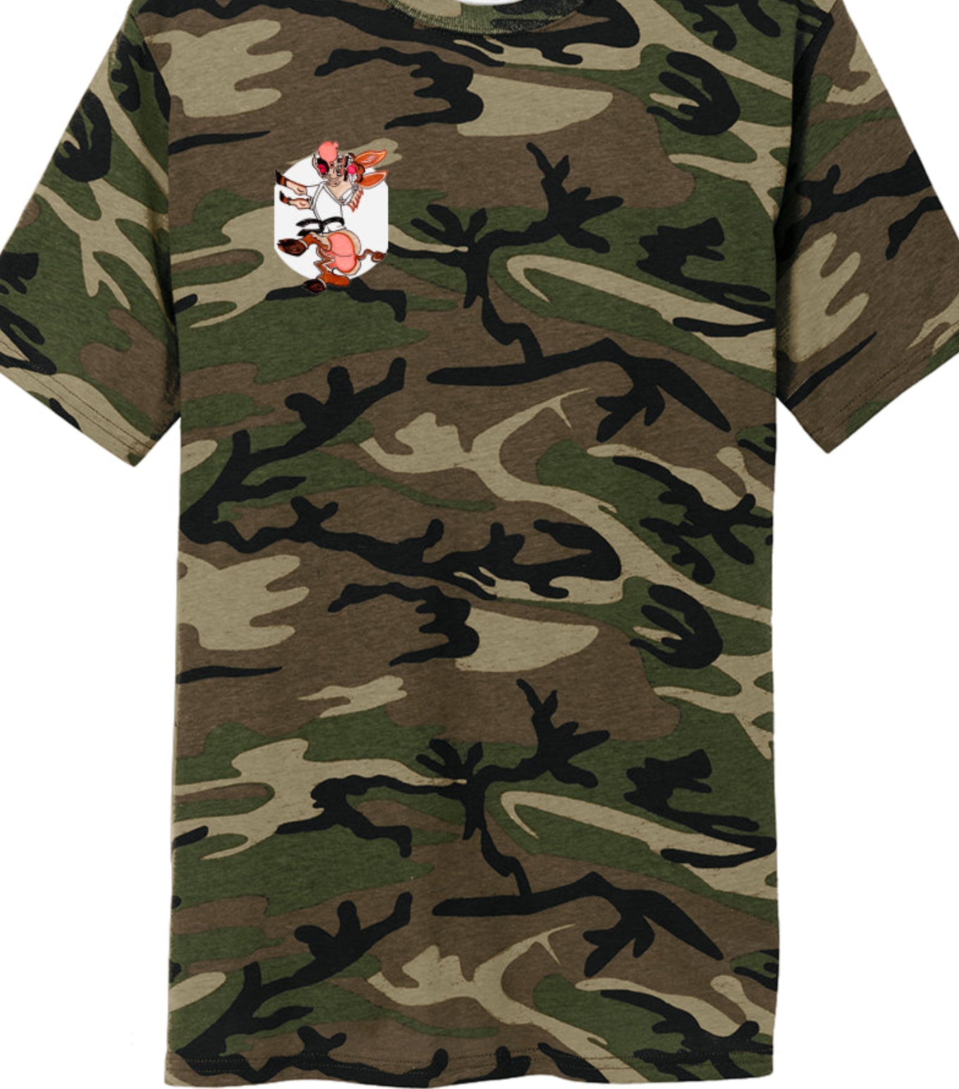HIYAFURYASS Embroidered Ass Cotton Camo Tee
