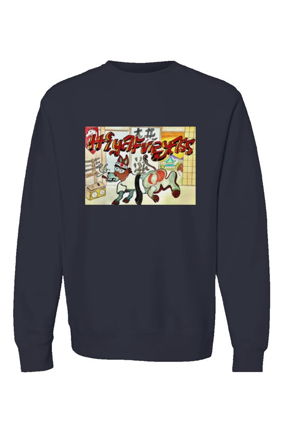 HIYAFURYASS Premium Heavyweight Cross Grain Crewne