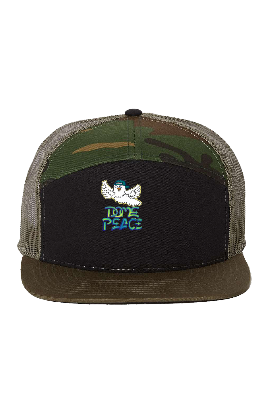 Black Camo Loden Cap