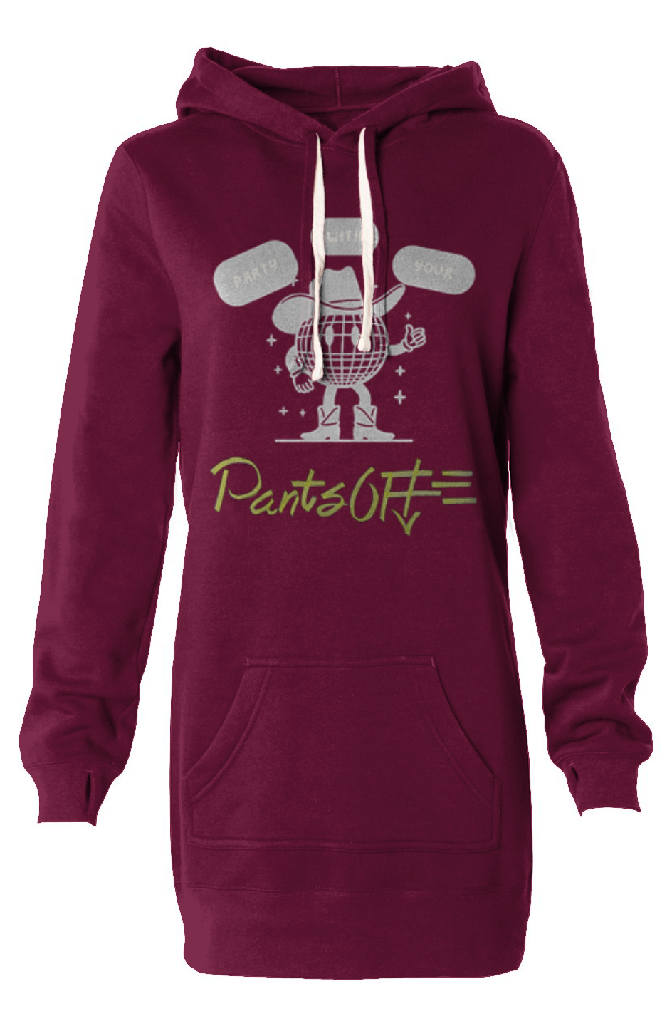 PANTSOFF Hooded Sweatshirt Dress