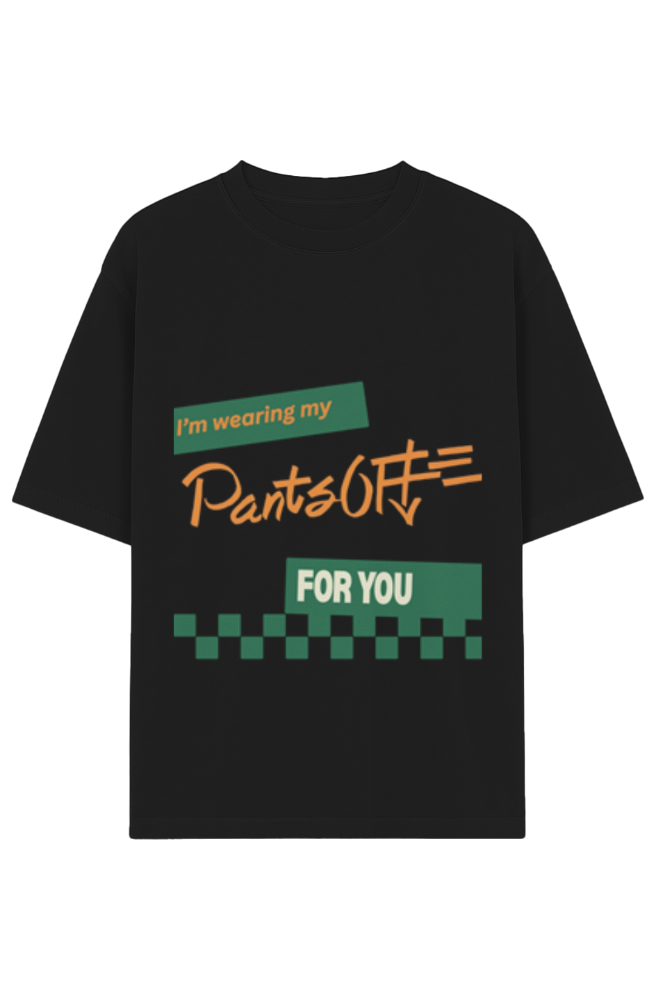 PANTSOFF Relaxed Shoulder Fit Garment Dyed Tee