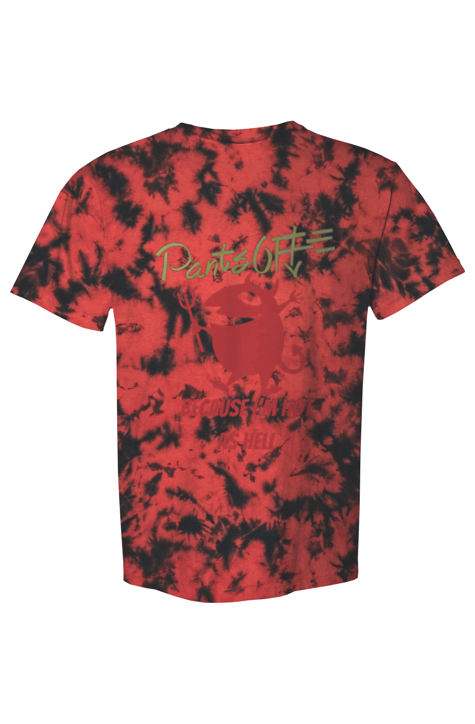 Men's PANTSOFF Red-Crystal Wash Double Devil Tee