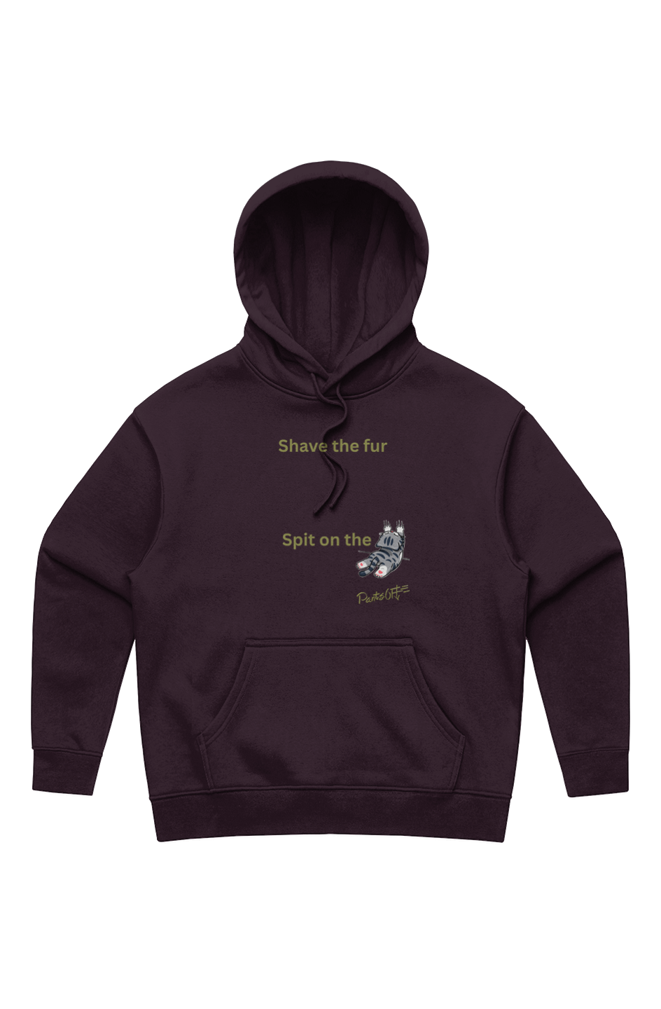 WOMEN'S PANTSOFF HEAVY DARK PLUM HOOD