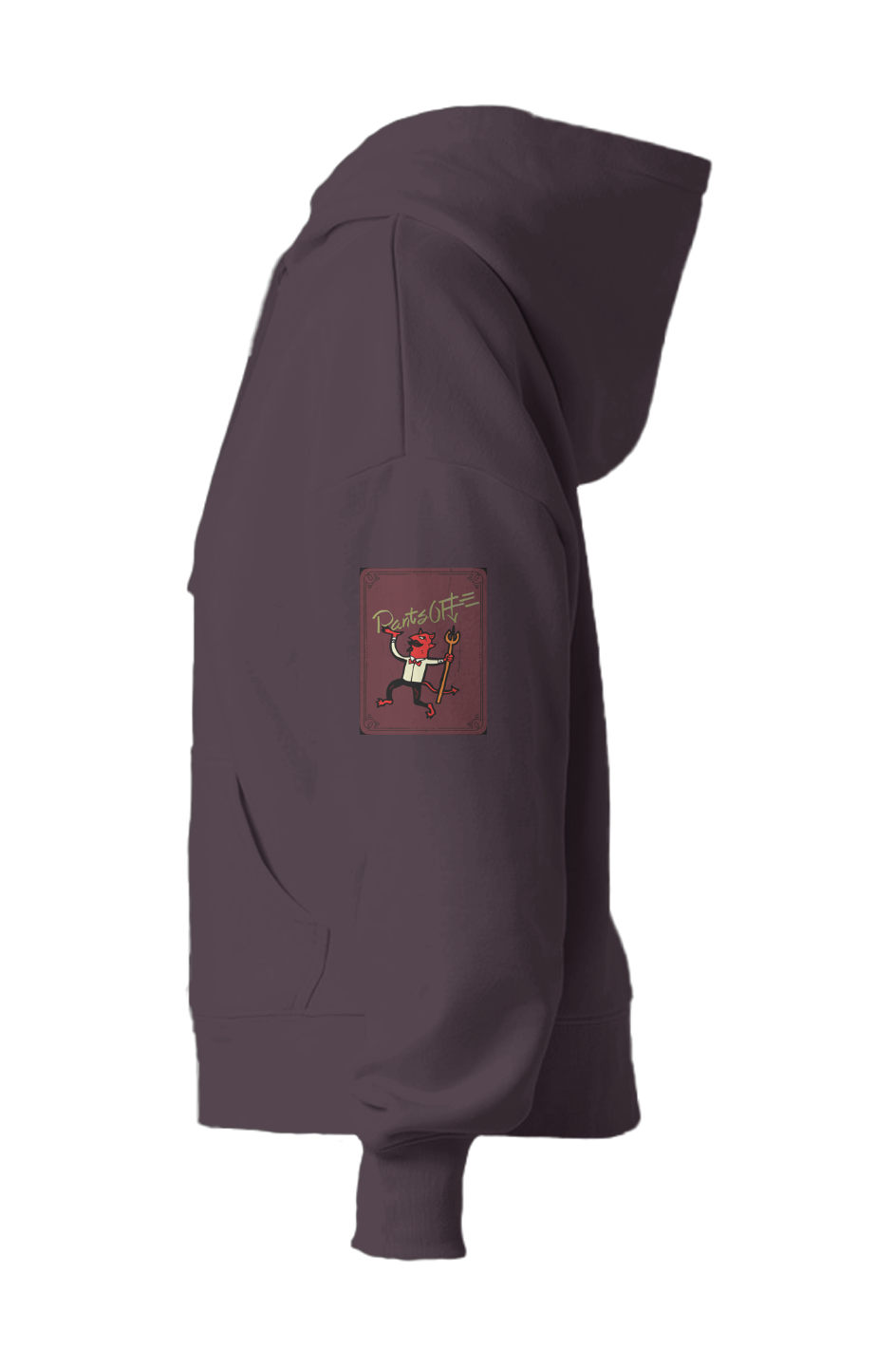 WOMEN'S PANTSOFF HEAVY DARK PLUM HOOD