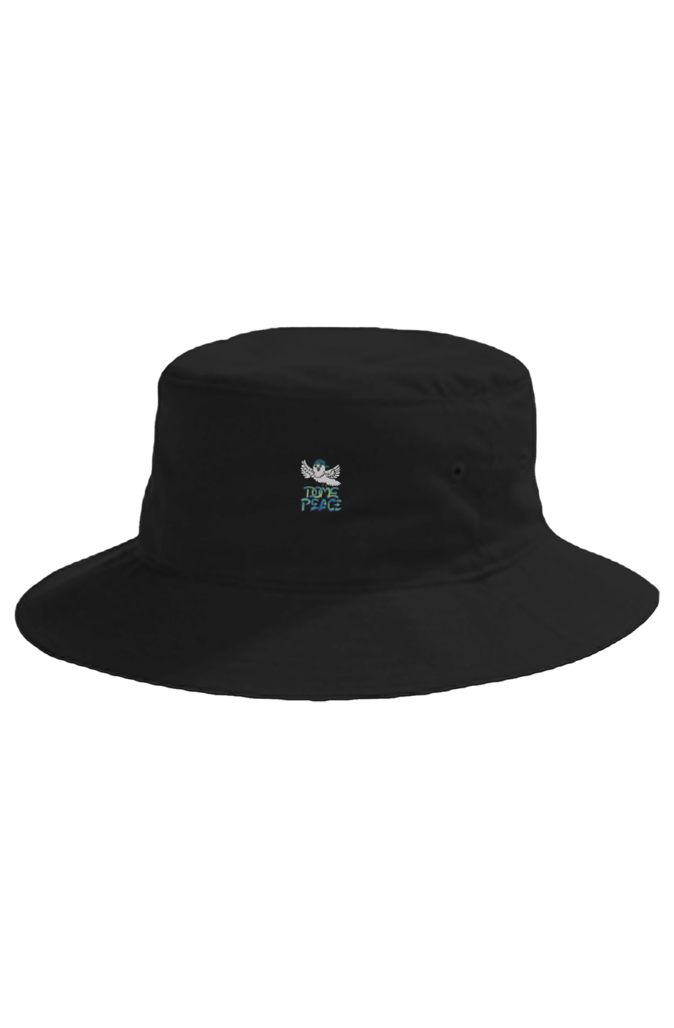 DOME PEACE Black Outlined Dove Crusher Bucket Cap