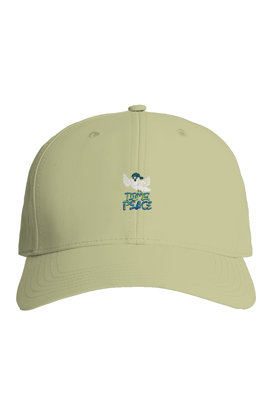 DOME PEACE Unisex Lime Nylon Cap