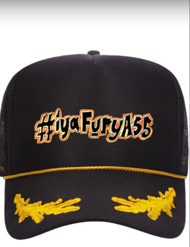 HIYAFURYASS Gold Leaf Crown Trucker Hat