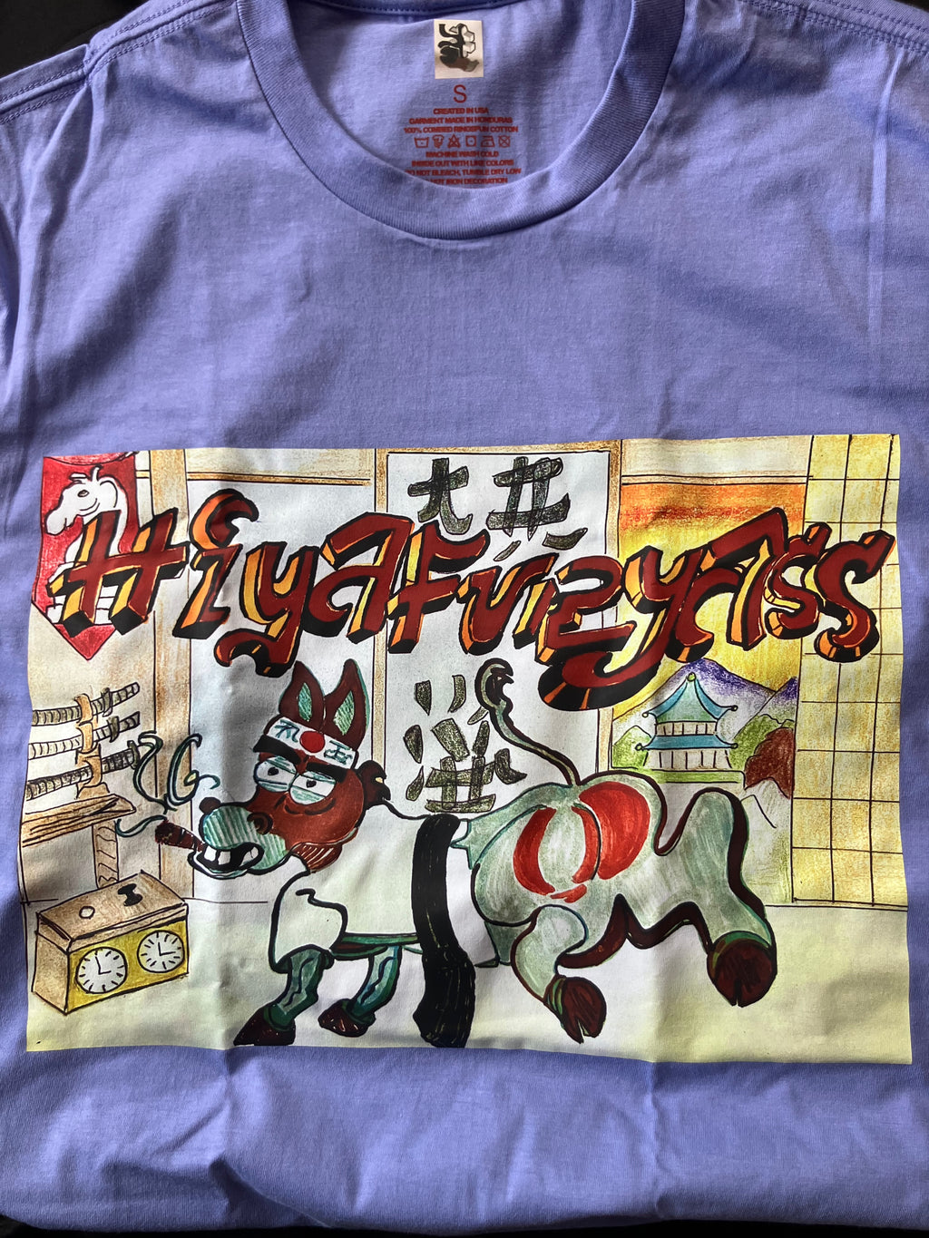 HiYAFURYASS HYPER PURPLE DOJO DONKEY TEE