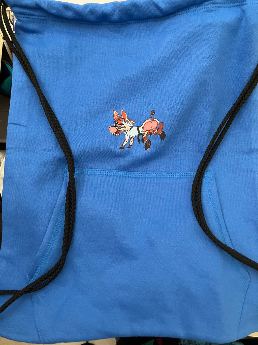 HIYAFURYASS Fleece Sweatshirt Cinch Backpack