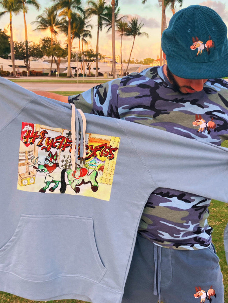 HIYAFURYASS Embroidered Ass Cotton Camo Tee